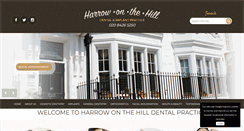 Desktop Screenshot of harrowonthehilldental.co.uk